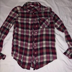 Plaid Aeropostale Long Sleeve Shirt
